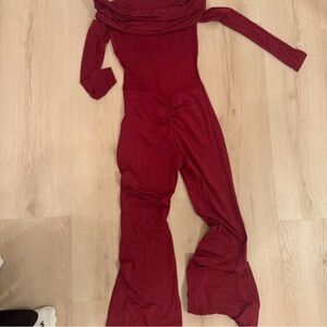 Elegant Red Jumpsuit